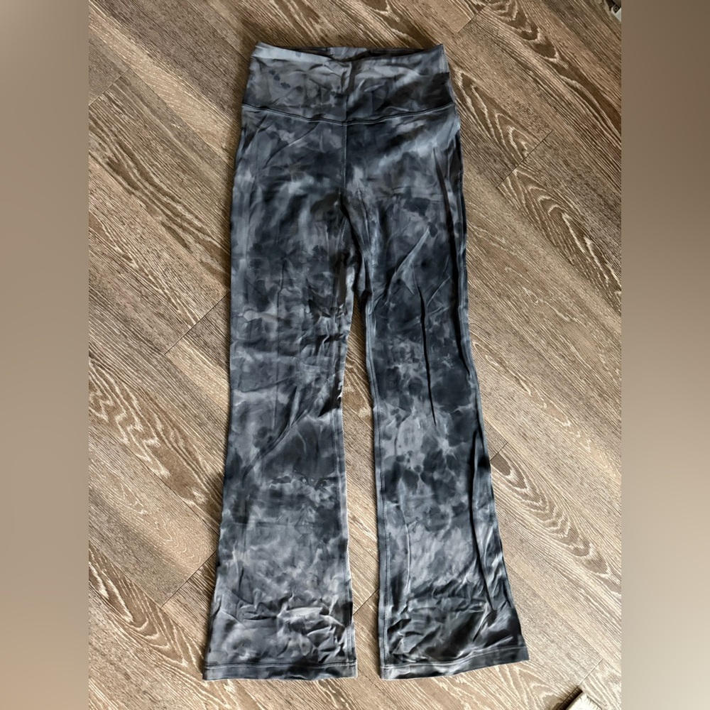 lululemon Black/Grey Tie-Dye Leggings
